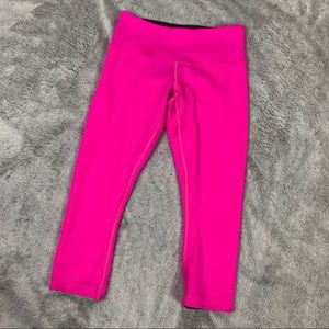 Lululemon | Hot Pink Wunder Under Crops
